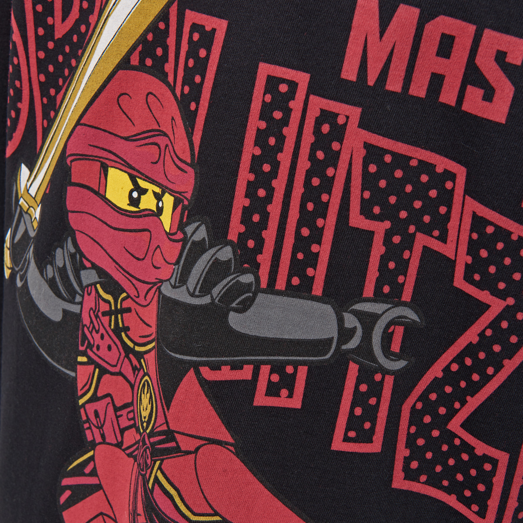 M-71789 - triko s dl. rukávem Ninjago, černé, 128