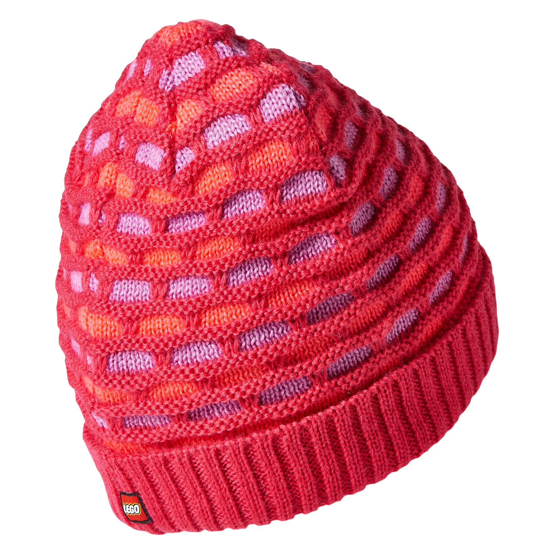 ACE 676 - pletená čepice , červenofialová, 52