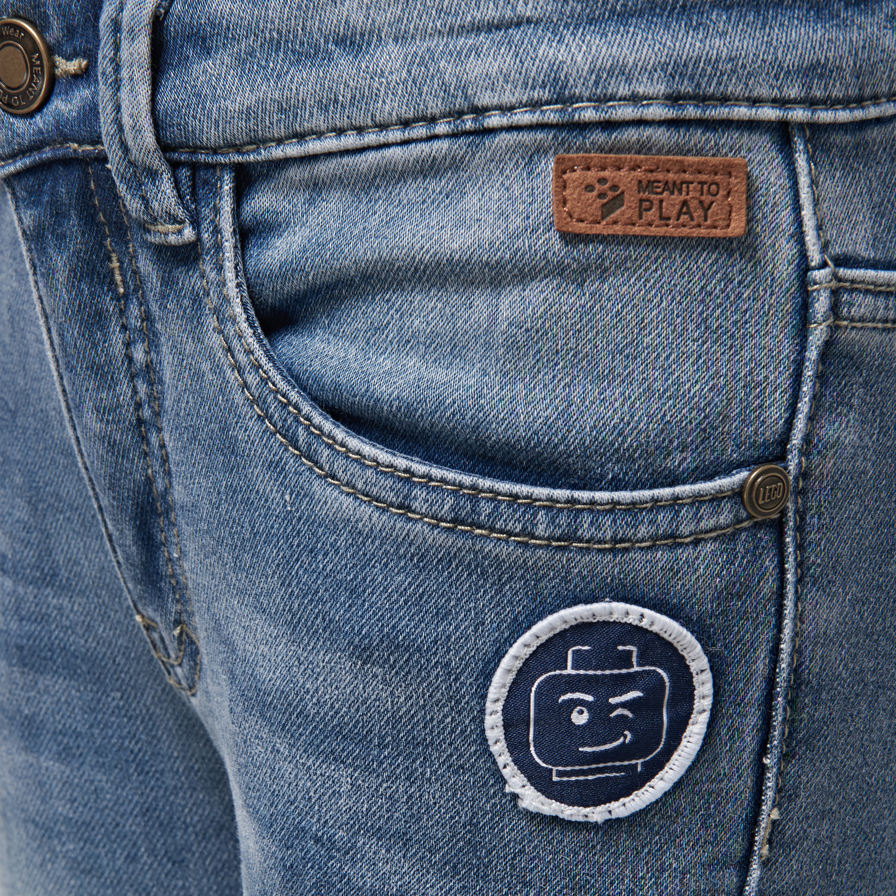 CONSTRUCT 102 - chlapecké džíny, modré, 128