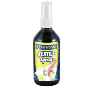 Barva na textil ve spreji - 110 ml / černá