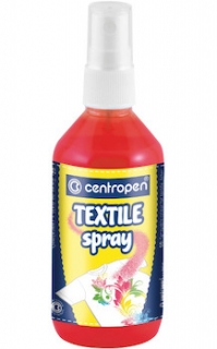 Barva na textil ve spreji - 110 ml / červená