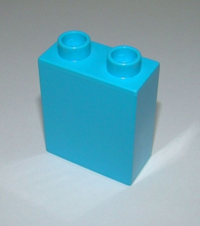 Duplo - kostička 1x2x2, tyrkysová, r. 1988, A