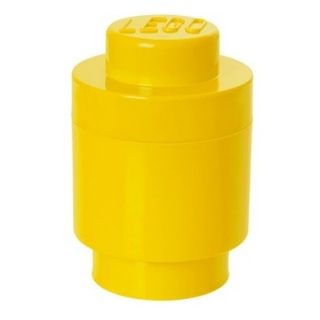 LEGO úložný box kulatý o123x183mm-žlutý