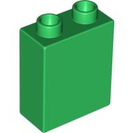Duplo - kostička 1x2x2, zelená, r. 1988, B