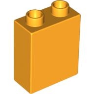 Duplo - kostička 1x2x2, tmavě žlutá, r. 1988, A