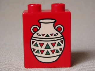 Duplo - potisk váza - amfora, r.1998, C