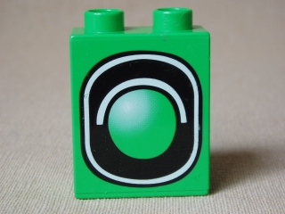 Duplo - potisk semafor jedno světlo ( zelený ), r.2005, C