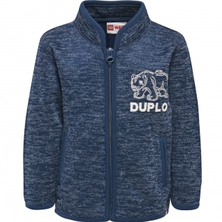 SOFUS 603 - chlapecký cardigan Duplo, tmavomodrý, 104