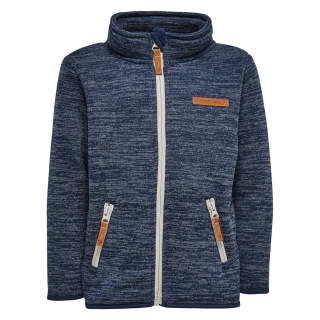 STINA 223 - chlapecký cardigan Duplo, modrošedý, 104