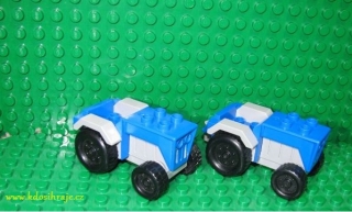 Duplo - traktor,Modro-šedý ,r.1985, C