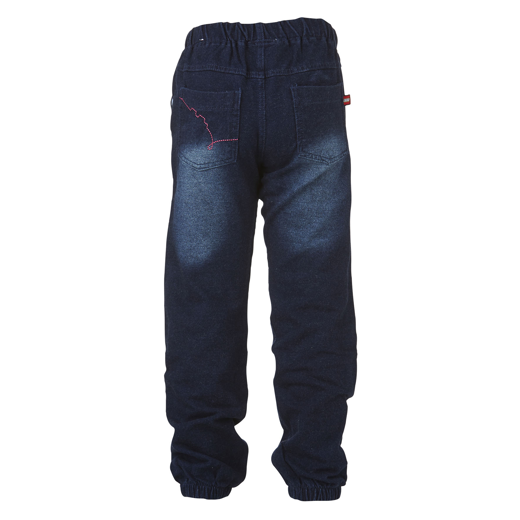 LEARN 501 - dívčí džíny s pružným pasem, tmavě modrá, 134