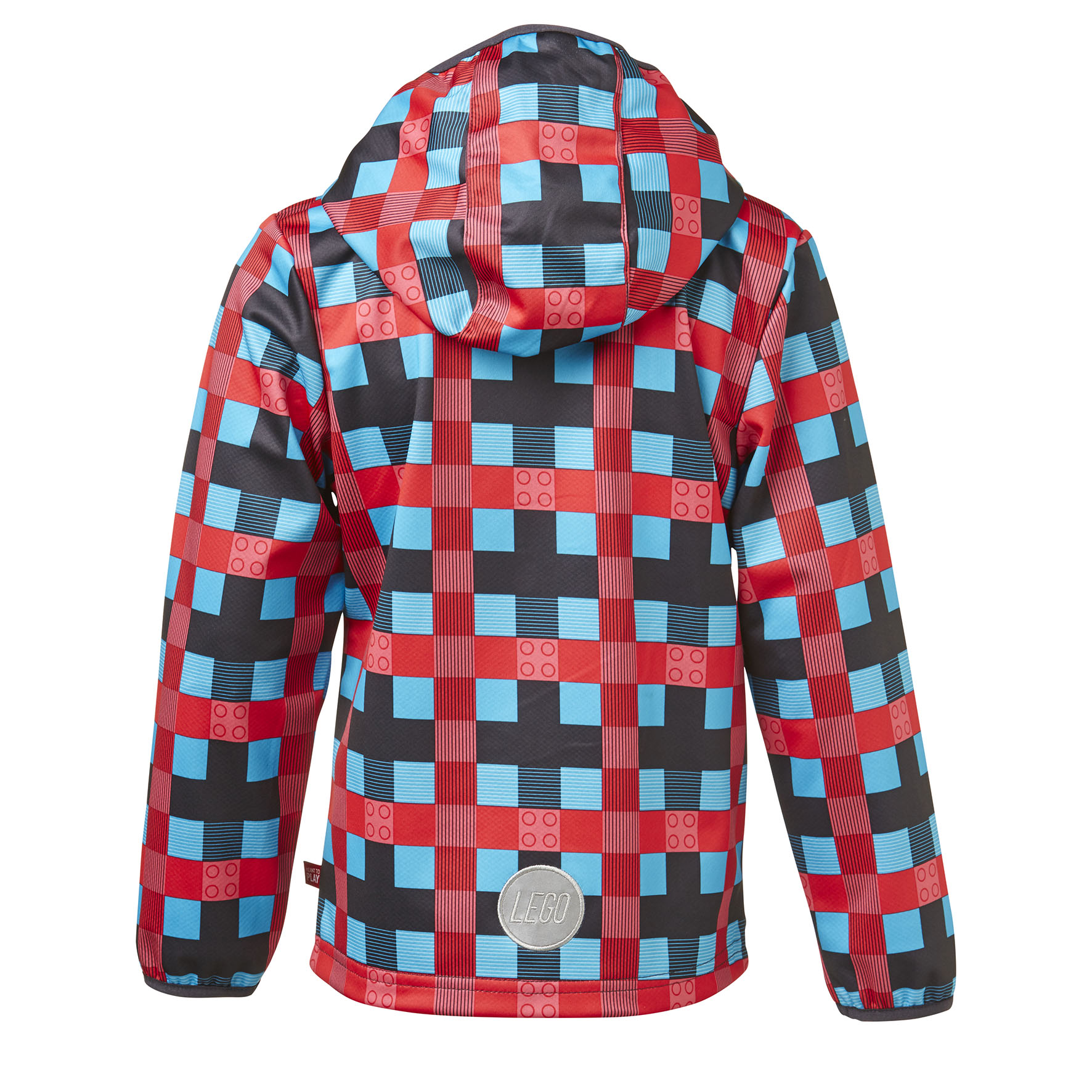 SAGE 262 - dívčí softshellová bunda, kostičky, 122