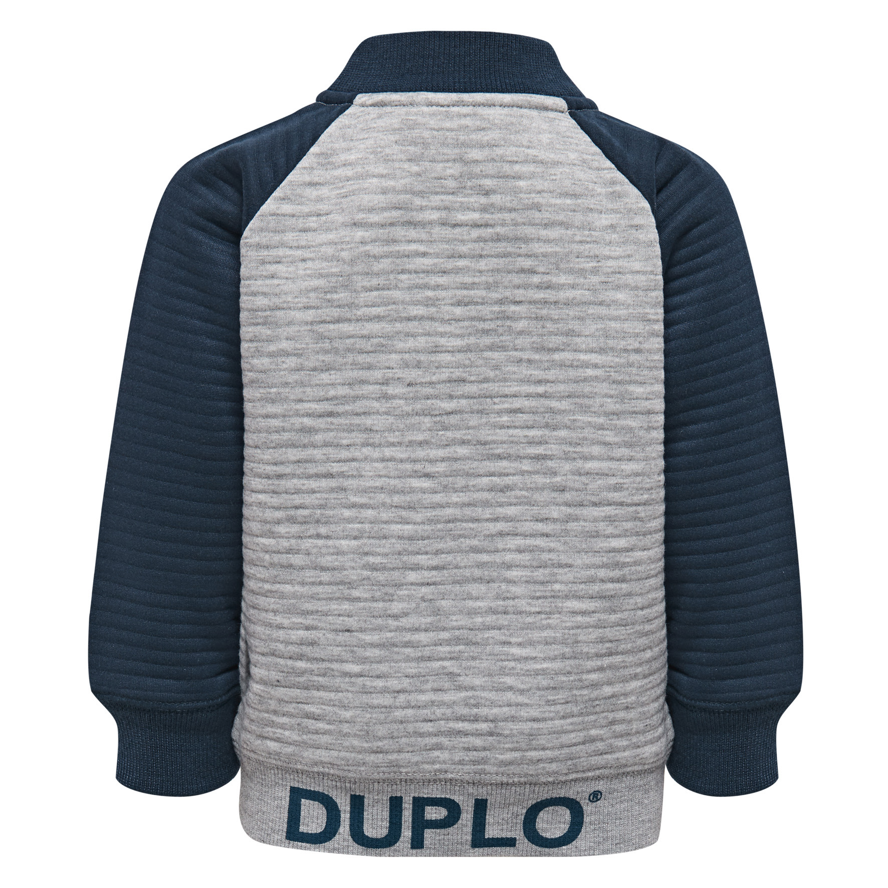 SANDER 111 - chlapecký cardigan Duplo, šedomodrý, 104