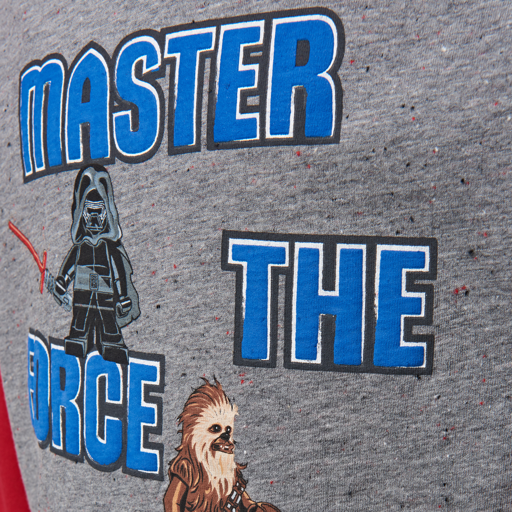 TEO 752 - triko s dl. rukávem Star Wars, šedočervené, 134