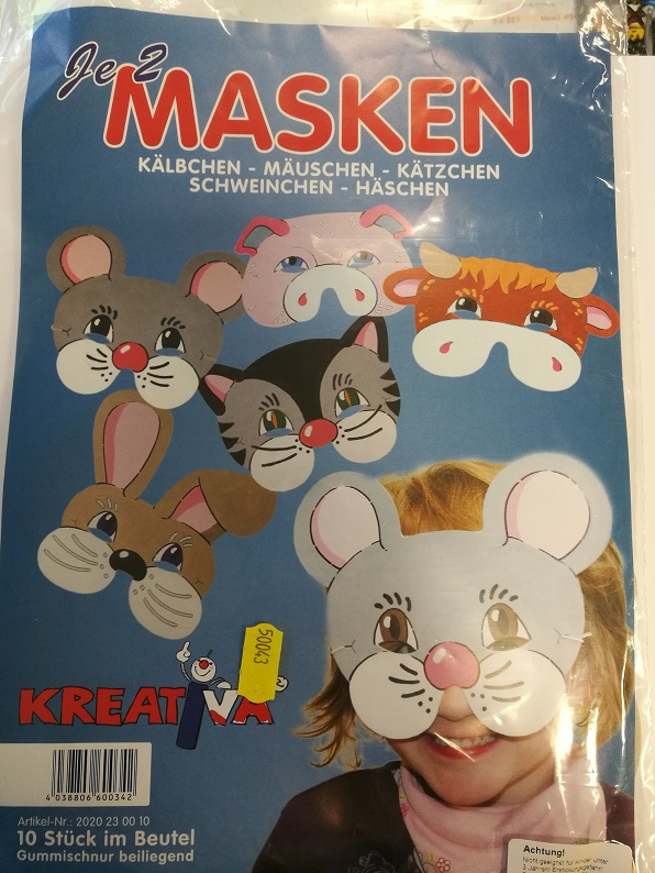 Polomaska zvířátek k dotvoření